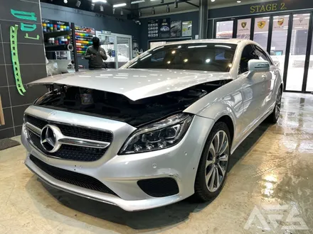 하남 미사 벤츠  CLS250D 에이버리 화이트진주펄 전체랩핑 시공 / 하남 하산곡동