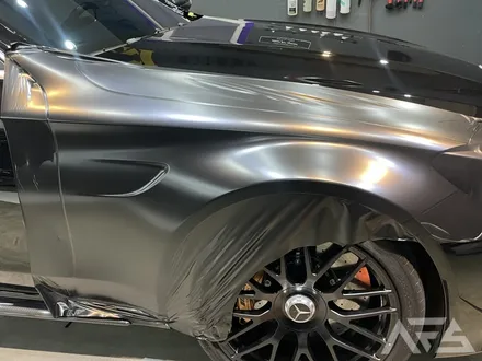 [경기광주] AMG C63S 전체랩핑 / 크롬죽이기 / 블랙무광 휠 도색 시공하러 니드포스피드 하남에 입고되어 변신!! / 하남 하산곡동