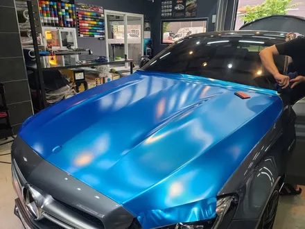C63S AMG, 크롬샤틴블루 전체랩핑으로 이미지 변신! / 하남 하산곡동