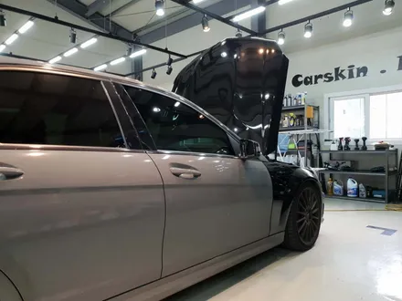 자동차전체랩핑제거, 벤츠 C63AMG 시멘트색상 벗어보자 / 하남 하산곡동