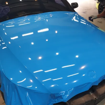 상태 안 좋은 BMW 5시리즈 E60, 에이버리 스카이블루 전체랩핑으로 신차되다?! / 하남 하산곡동