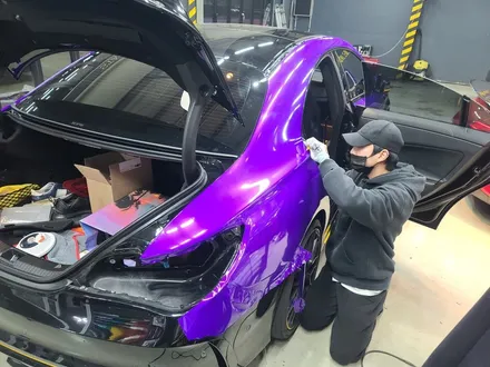 미사랩핑 CLA45AMG 에디션 블랙색상에서 보라돌이로 변신! / 하남 하산곡동