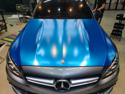 C63S AMG, 크롬샤틴블루 전체랩핑으로 이미지 변신! / 하남 하산곡동