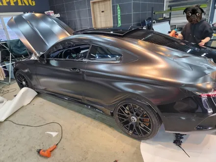 [경기광주] AMG C63S 전체랩핑 / 크롬죽이기 / 블랙무광 휠 도색 시공하러 니드포스피드 하남에 입고되어 변신!! / 하남 하산곡동