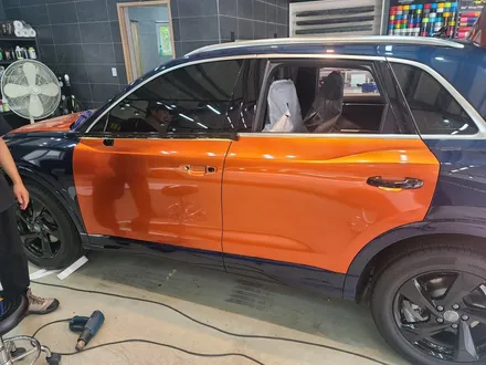 신형Q3 택랩 Gloss Aluminium Paprika Orange로 전체랩핑 / 하남 하산곡동