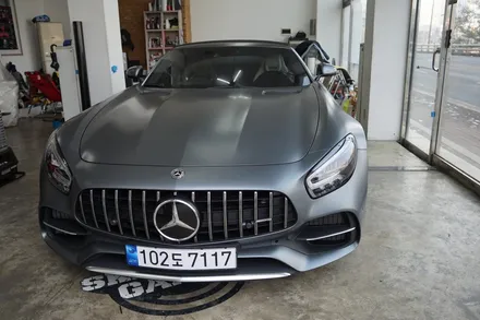 스킨게러지 + 벤츠AMG GTC 블랙패키지 + AMG GTC랩핑 + 벤츠블랙패키지 + 벤츠크롬딜리트 + 벤츠크롬죽이기 + 블랙PPF +크롬딜리트 + 크롬죽이기 / 성남시 분당구 동원동