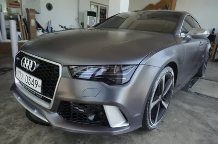 스킨게러지 + 아우디A7전체랩핑 + 아우디전체랩핑 + 아우디그릴랩핑 + AUDI WRAPPING / 성남시 분당구 동원동