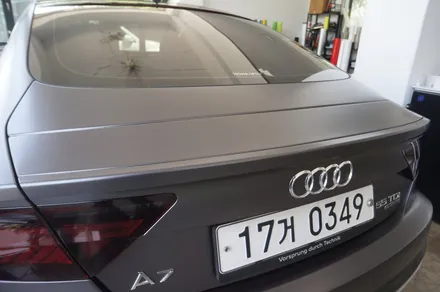 스킨게러지 + 아우디A7전체랩핑 + 아우디전체랩핑 + 아우디그릴랩핑 + AUDI WRAPPING / 성남시 분당구 동원동