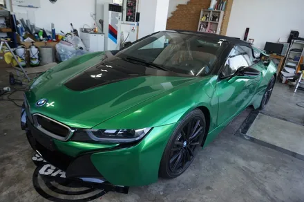 스킨게러지 + BMW i8로드스터 + i8로드스터전체랩핑 + BMW전체랩핑 + 자동차전체랩핑 + 카랩핑 + 수입차랩핑 + 수입차전체랩핑 / 성남시 분당구 동원동