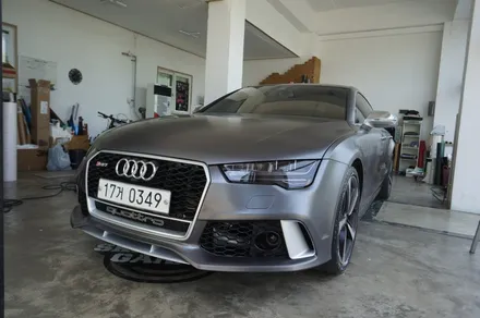 스킨게러지 + 아우디A7전체랩핑 + 아우디전체랩핑 + 아우디그릴랩핑 + AUDI WRAPPING / 성남시 분당구 동원동