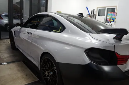 스킨게러지 + BMW M4전체랩핑 + M4전체랩핑 + M4랩핑 + 카본루프PPF + BMW 전체랩핑 + 에이버리그레이 + PPF + 카스킨 / 성남시 분당구 동원동