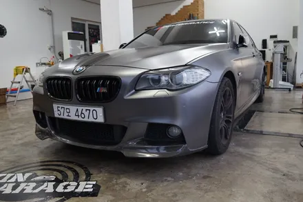 스킨게러지 + BMW F10 전체랩핑 + BMW전체랩핑 + 3M 사틴다크그레이 + 3M SATIN DARK GREY  + BMW데칼 + F10데칼 / 성남시 분당구 동원동