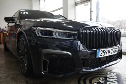 스킨게러지 + BMW745e전체랩핑 + BMW전체랩핑 + BMW크롬죽이기 + BMW7시리즈랩핑 + BMW 745e / 성남시 분당구 동원동