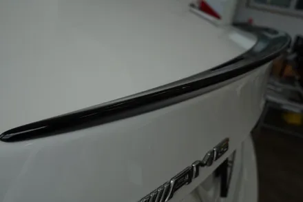 SKIN GARAGE + CLA45AMG + 벤츠CLA45AMG + 벤츠포인트랩핑 + 벤츠스포일러랩핑 + 부분랩핑 + 블랙유광랩핑 + / 성남시 분당구 동원동