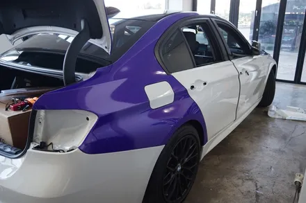 스킨게러지 + BMW F30 전체랩핑 + 전체랩핑제거 + BMW 전체랩핑 + M퍼포먼스데칼 + BMW라인랩핑 + BMW3시리즈랩핑 / 성남시 분당구 동원동