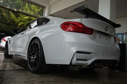 스킨게러지 + BMW M4전체랩핑 + M4전체랩핑 + M4랩핑 + 카본루프PPF + BMW 전체랩핑 + 에이버리그레이 + PPF + 카스킨 / 성남시 분당구 동원동