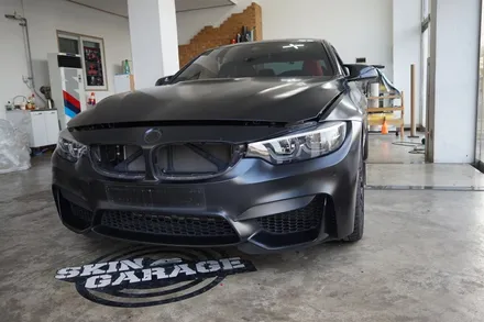 스킨게러지 + BMW M4전체랩핑 + M4전체랩핑 + M4랩핑 + 카본루프PPF + BMW 전체랩핑 + 에이버리그레이 + PPF + 카스킨 / 성남시 분당구 동원동