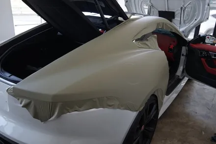 스킨게러지 + 재규어F-TYPE전체랩핑 + 에프타입전체랩핑 + 재규어전체랩핑 + JAGUAR F-TYPE 랩핑 + 메트카키그린 + 자동차전체랩핑 + 전체카스킨 / 성남시 분당구 동원동