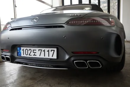 스킨게러지 + 벤츠AMG GTC 블랙패키지 + AMG GTC랩핑 + 벤츠블랙패키지 + 벤츠크롬딜리트 + 벤츠크롬죽이기 + 블랙PPF +크롬딜리트 + 크롬죽이기 / 성남시 분당구 동원동