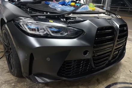 스킨게러지 #BMW IX4무광PPF #BMW전기차랩핑 #ix4범퍼PPF #보험사고PPF #BMW무광PPF #카본PPF / 성남시 분당구 동원동