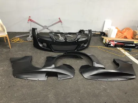 <부산랩핑,부산ppf,부산자동차랩핑>BMW e92 M3 오버휀다 와이드 바디킷,스포일러, 사이드미러 시멘트, 공구리 랩핑 / 부산 강서구 명지동