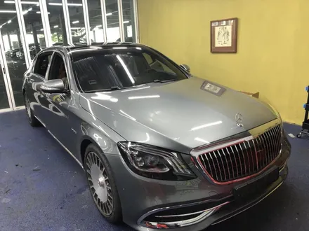 <부산랩핑,부산ppf,부산자동차랩핑>벤츠 S클래스 마이바흐 투톤랩핑, 듀오톤랩핑 / 부산 강서구 명지동