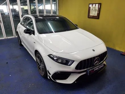 <부산랩핑,부산ppf,부산자동차랩핑>벤츠 A45 AMG 사틴 골드더스트블랙 전체랩핑 3m 2080 / 부산 강서구 명지동