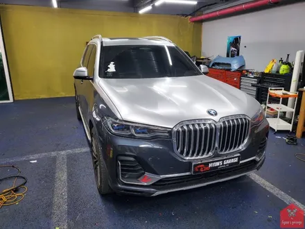 부산랩핑 전문점 현스게러지 BMW X7 사틴 화이트 알루미늄 전체랩핑 시공 소개 / 부산 강서구 명지동
