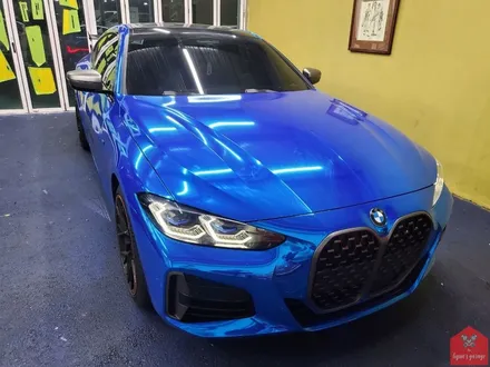 부산랩핑 전문점 현스게러지 BMW 신형 M440i 글로스 번트 오렌지 전체랩핑 시공 소개 / 부산 강서구 명지동
