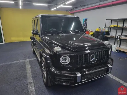 카리스마 올블랙!!! 부산랩핑 전문샵 현스게러지 벤츠 G63 AMG 지바겐 사틴블랙 전체랩핑 시공 소개 / 부산 강서구 명지동