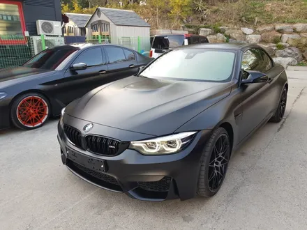 <부산랩핑,부산ppf>BMW M4 컨버터블 사틴블랙 전체랩핑 / 부산 강서구 명지동