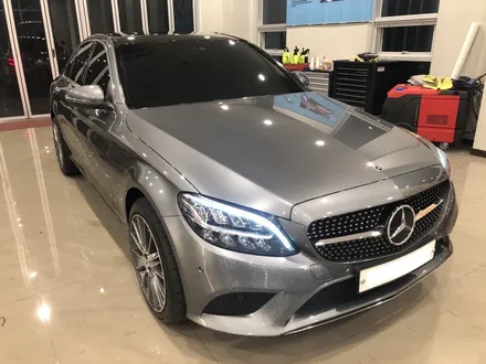 <부산랩핑,부산ppf,부산자동차랩핑>벤츠 c클래스 220d 루프스킨&생활보호ppf / 부산 강서구 명지동
