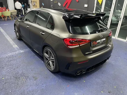 <부산랩핑,부산ppf,부산자동차랩핑>벤츠 A45 AMG 사틴 골드더스트블랙 전체랩핑 3m 2080 / 부산 강서구 명지동