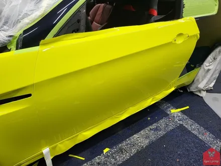 인기 최강 필름의 비결! 부산랩핑 전문점 현스게러지 BMW E92 M3 이노즈텍 레이싱 옐로우 전체랩핑 시공 소개 / 부산 강서구 명지동