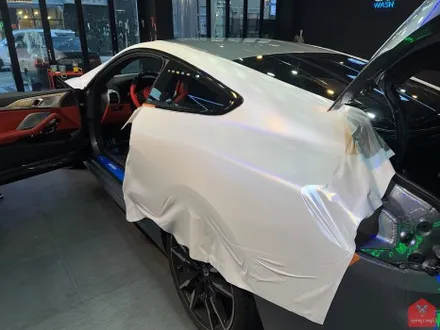 BMW M850i 비닐프로그 사틴 화이트 전체랩핑 시공 소개 / 부산 기장, 김해, 창원