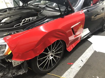 <부산랩핑,부산ppf,부산자동차랩핑>BENZ SL 클래스 에이버리 카마인레드 전체랩핑 / 부산 강서구 명지동