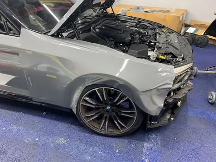 <부산랩핑,부산ppf,부산자동차랩핑> BMW M5 시멘트 전체랩핑 에이버리 락그레이전체랩핑 / 부산 강서구 명지동
