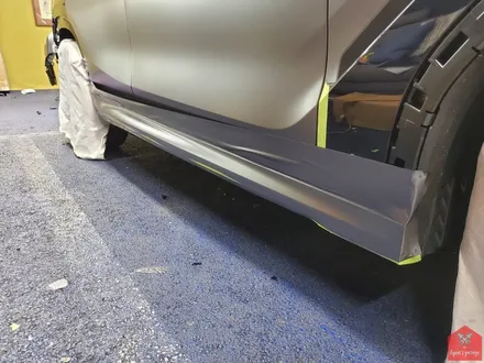 부산랩핑 전문점 현스게러지 BMW X6 사틴 다크 그레이 전체랩핑(+카본 포인트 랩핑) 시공 소개 / 부산 강서구 명지동