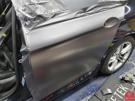 부산랩핑 전문점 현스게러지 BMW F10 5시리즈 사틴 다크 그레이 전체랩핑 시공 소개 / 부산 강서구 명지동