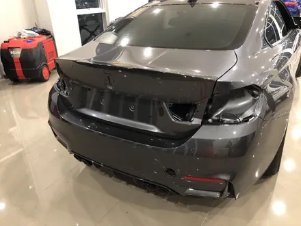 <부산랩핑,부산ppf,부산자동차랩핑>BMW M4 컴패티션 사틴블랙 전체랩핑 / 부산 강서구 명지동