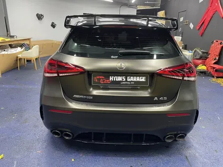 <부산랩핑,부산ppf,부산자동차랩핑>벤츠 A45 AMG 사틴 골드더스트블랙 전체랩핑 3m 2080 / 부산 강서구 명지동