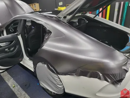 AMG의 카리스마!!! 부산랩핑 전문샵 현스게러지 AMG GT 43 4도어 사틴 다크 그레이 전체랩핑 시공 소개 / 부산 강서구 명지동