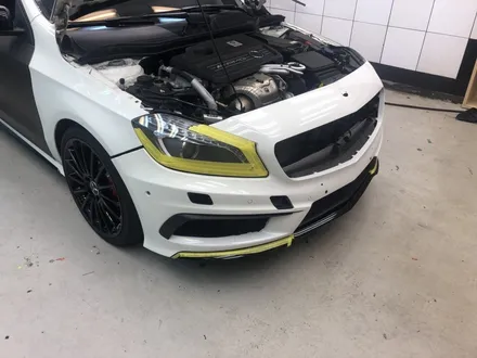 <부산랩핑,부산ppf,부산자동차랩핑>벤츠 A 45 amg 무광전체랩핑 자동차 전체랩핑 / 부산 강서구 명지동