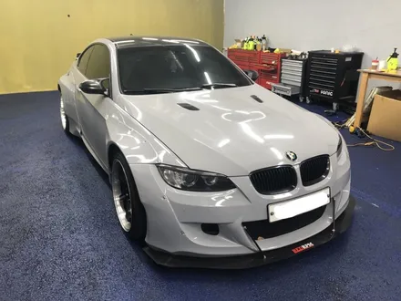 <부산랩핑,부산ppf,부산자동차랩핑>BMW e92 M3 오버휀다 와이드 바디킷,스포일러, 사이드미러 시멘트, 공구리 랩핑 / 부산 강서구 명지동