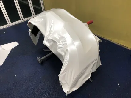 <부산랩핑,부산ppf,부산자동차랩핑>벤츠 C63 AMG w204 사틴 화이트펄 전체랩핑 / 부산 강서구 명지동