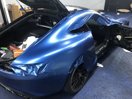 <부산랩핑,부산ppf,부산자동차랩핑>벤츠 AMG GT 사틴 메탈릭 다크블루 자동차 전체랩핑 / 부산 강서구 명지동