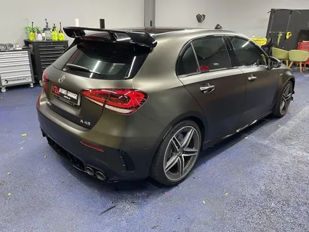<부산랩핑,부산ppf,부산자동차랩핑>벤츠 A45 AMG 사틴 골드더스트블랙 전체랩핑 3m 2080 / 부산 강서구 명지동