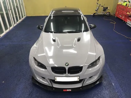 <부산랩핑,부산ppf,부산자동차랩핑>BMW e92 M3 오버휀다 와이드 바디킷,스포일러, 사이드미러 시멘트, 공구리 랩핑 / 부산 강서구 명지동