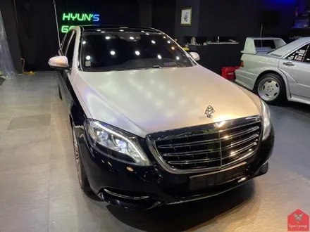 3대 명차의 품격. 부산랩핑 전문샵 현스게러지 벤츠 S500 마이바흐 사틴 화이트 알루미늄 투톤랩핑 (듀오톤랩핑) 시공 소개 / 부산 강서구 명지동