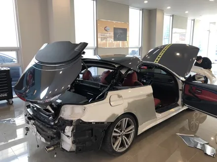 <부산랩핑,부산ppf>BMW 4시리즈 컨버터블 크롬전체랩핑&데칼 작업 / 부산 강서구 명지동